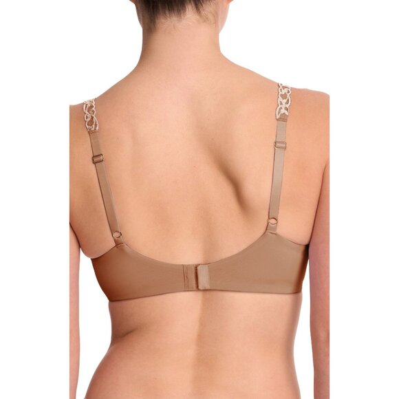 🆕 NATORI Pure Luxe Full Underwire T-Shirt Bra 34D Buff Cashmere #732080 - Picture 3 of 7